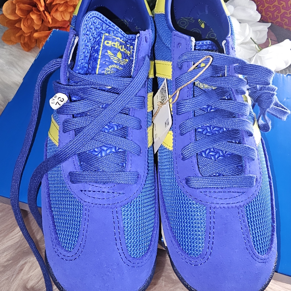 Adidas Blue and Yellow Sneakers